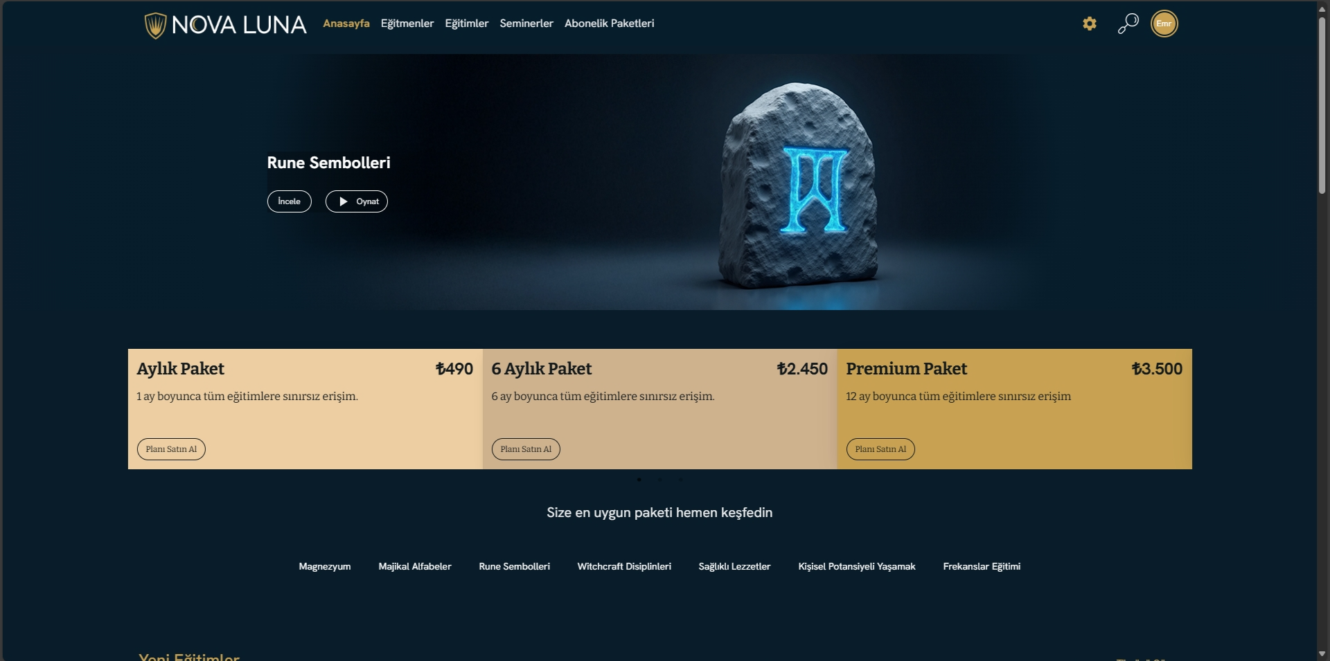 Nova Luna Homepage